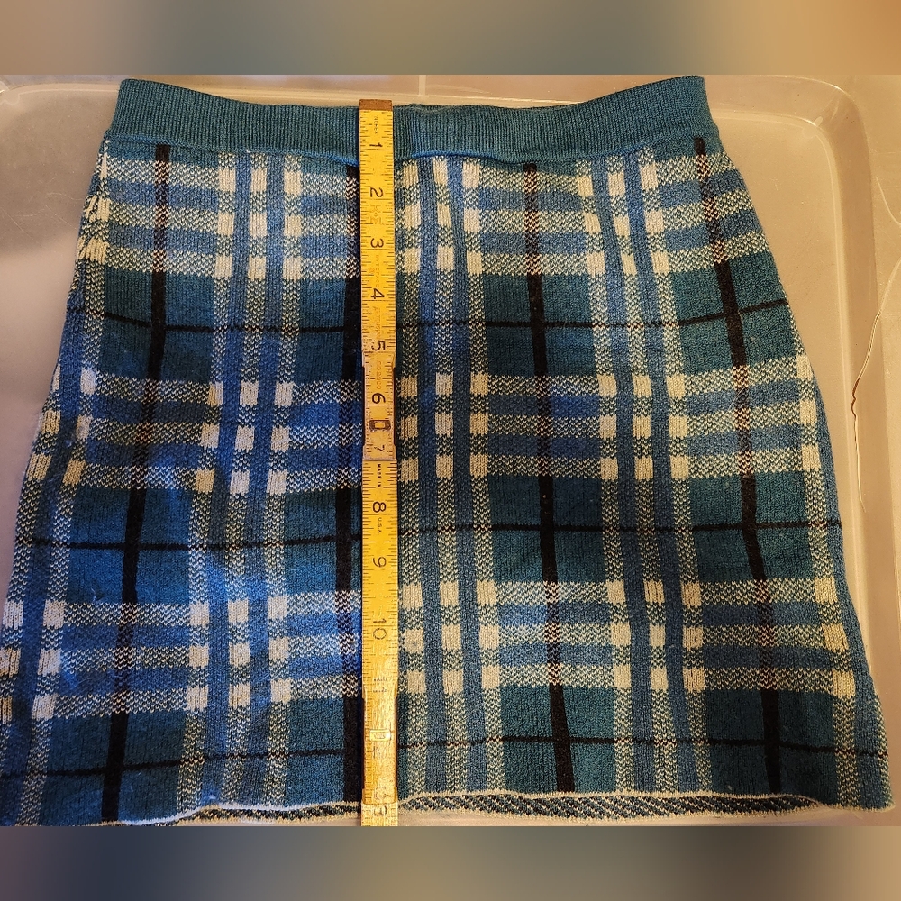 For Love & Lemons Plaid Sweater Mini Skirt - Picture 7 of 9